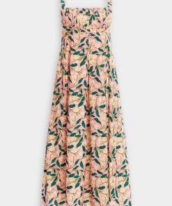 Agua By Agua Bendita Hortencia Dos Gardenias Rosa Midi Dress Just In