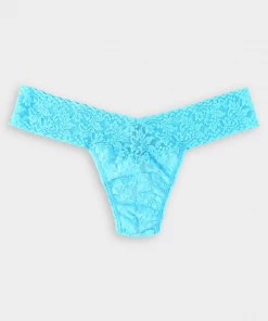 Hanky Panky Signature Lace Low Rise Thong In Tempting Turquoise Just In