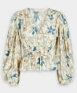 Ulla Johnson Huali Blouse In Jasmine Just In