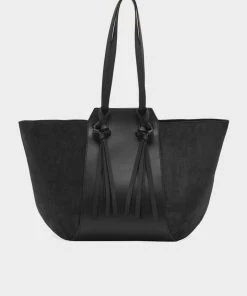 Ulla Johnson Just In Imogen Large Carryall Tote In Noir Suede