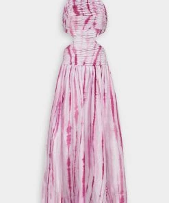 Aje. Introspect Ripple Cut-Out Midi Dress In Ripple Tie Dye Just In