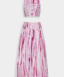 Aje. Introspect Ripple Cut-Out Midi Dress In Ripple Tie Dye Just In