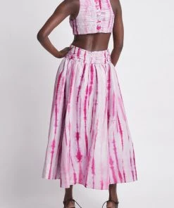 Aje. Introspect Ripple Cut-Out Midi Dress In Ripple Tie Dye Just In