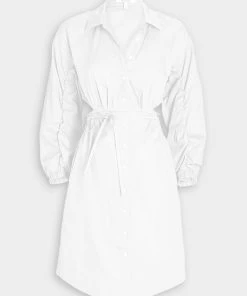 Derek Lam 10 Crosby Jayce Cut-Out Shirt Dress In White Just In