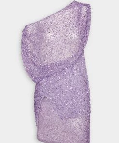 Retrofete Jean Dress In Lavender