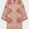 Zimmermann Jeannie Terry Towel Dress In Tan/Cream
