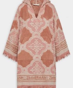 Zimmermann Jeannie Terry Towel Dress In Tan/Cream