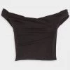 RtA Jewel Corset Top In Black Lurex Just In