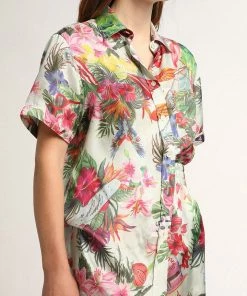 Golden Goose Just In Journey Clarissa Shirt In Miami Tropical Print