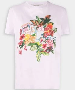 Golden Goose Just In Journey Short Sleeve T-Shirt In Lavander Fog