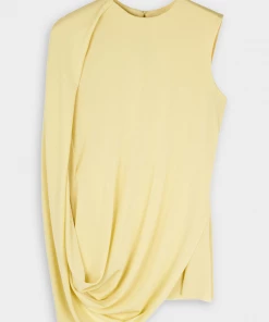 Jonathan Simkhai Safiya Draped Jersey Top In Chamomile Just In