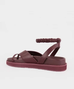 Jonathan Simkhai Talie Platform Thong Sandals In Mahogany Flats
