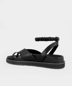 Jonathan Simkhai Talie Platform Thong Sandals In Black Flats
