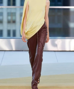 Jonathan Simkhai Safiya Draped Jersey Top In Chamomile Just In
