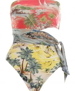 ZIMMERMANN Juliette Spliced Scarf 1pc Bathing Suit