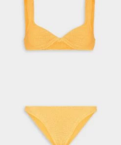 Hunza G Just In Juno Bikini In Mango Sorbet