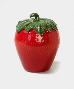 JW Anderson Strawberry Ceramic Candle In Red