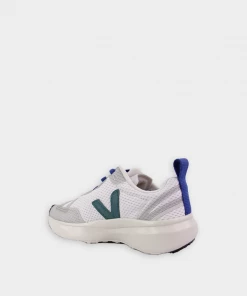 Veja Canary Elastic Lace In White Brittany For Kids