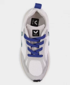 Veja Canary Elastic Lace In White Brittany For Kids