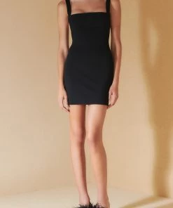 Solace London Kaia Mini Dress In Black Just In