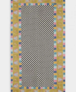 Lisa Corti Just In Tablecloth Big Check 180 X 350 In Olive Green