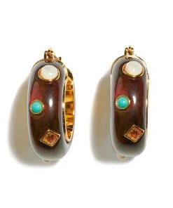 Lizzie Fortunato Bags & Accessories La Bomba Hoops In Tortoise
