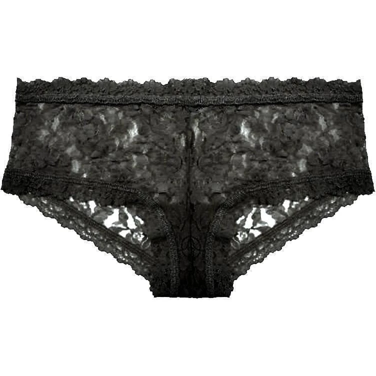 Hanky Panky Just In Lace Boy Short Black 1 Hanky Panky Just In Lace Boy Short Black