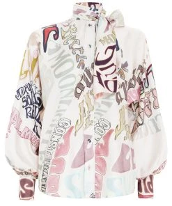 ZIMMERMANN Ladybeetle Word Blouse