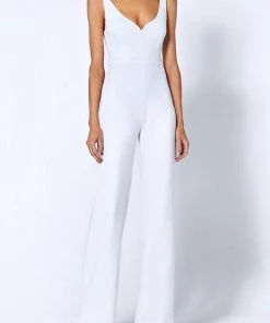 ALEXIS Just In Laurenza Jumpsuit In Alabaster