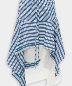 JW Anderson Layered Asymmetric Midi Skirt In Blue Just In