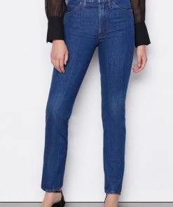 FRAME Le Italien True Straight Jean In Vintage Blue Just In