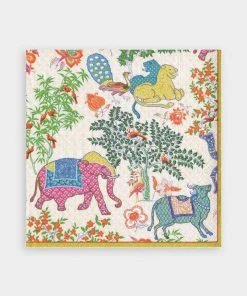 Caspari Home & Beauty Le Jardin De Mysore Paper Luncheon Napkins