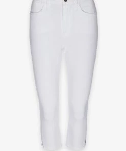 FRAME Le Pedal Cropped Jean In Blanc Just In
