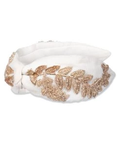 Olivia Dar Leaf Headband Gold Bags & Accessories
