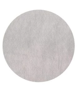 Caspari Leather Felt-Backed Placemat In Silver Home & Beauty