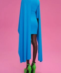 Solace London Leona Mini Dress In Azure Just In