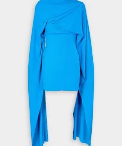 Solace London Leona Mini Dress In Azure Just In