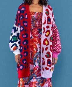 FARM Rio Leopard Pop Cardigan Featured Designers