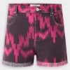 Isabel Marant Étoile Lesiao Shorts In Dark Plum Just In