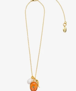 Lizzie Fortunato Tangerine Oasis Necklace