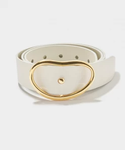 Lizzie Fortunato Just In Wide Georgia Belt In Bone
