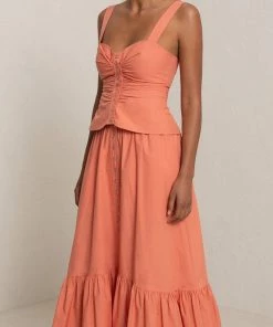 A.L.C. Just In Lilah Top In Apricot Brandy