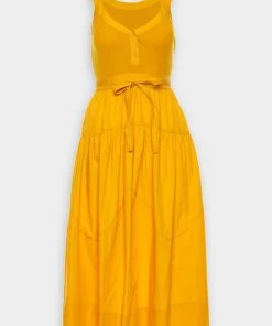 Ulla Johnson Just In Lilith Dress In Goldenrod
