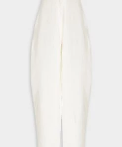 Gia Studios Linen-Blend Cocoon Trousers In White Just In