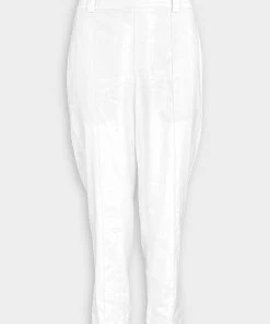 Vince. Linen Tapered Pull On Pant In Optic White