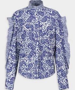 Isabel Marant Étoile Featured Designers Lineya Top In Blue