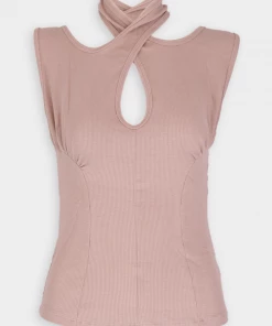 LNA Sparrow Rib Tank In Nude