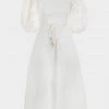 ZIMMERMANN Featured Designers Lola Embroidered Midi Dress In Ivory