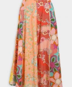 ZIMMERMANN Lola Panelled Skirt In Spliced Floral Featured Designers