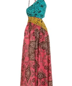 ZIMMERMANN Featured Designers Lulu Asymmetric Ruched Dress In Spliced